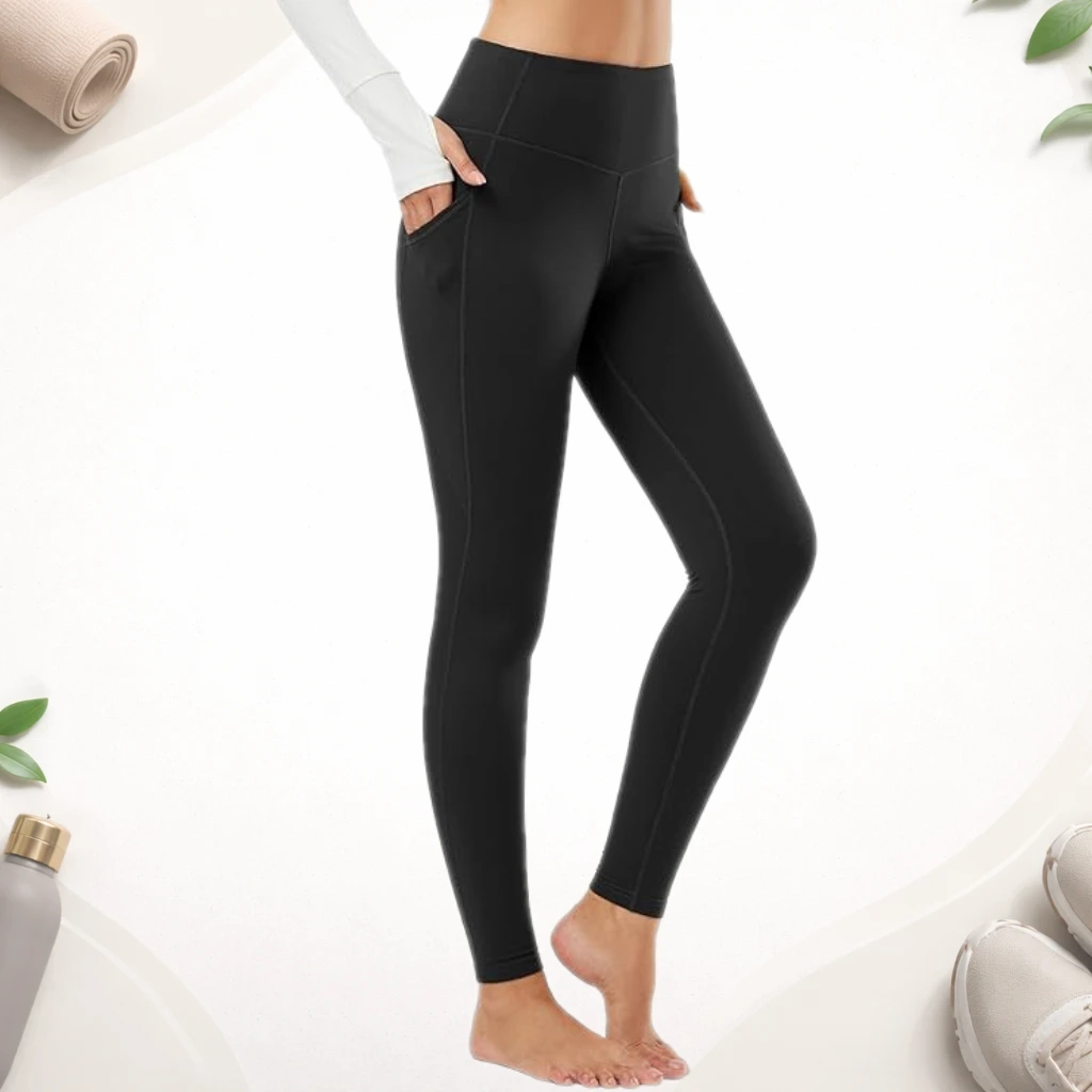 BALEAF Fleece-Lined High-Waisted Winter Leggings
